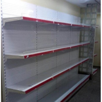 Brand New Supermarket Shelves (Red) - 5 Sections