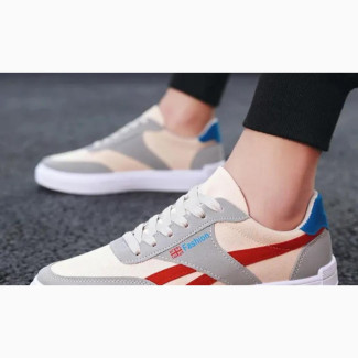 Unique Sneakers With Red Stripe