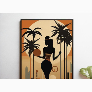 Wall Art Decor African Dancer