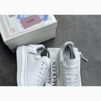 Luxury Alexander McQueen All White Sneakers