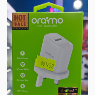 Oraimo Fast Charger TYPE C (OCW-U65S+C53) - 100% Brand New