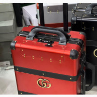 High Quality Thick Pillar Gucci Traveling Box Luxury Luggage