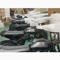 2024 Black Motorcycle Electric Bike