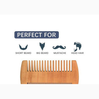 Grooming Beard Dual Sided Comb - Brown (A Pack of 50 Pieces)