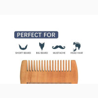 Grooming Beard Dual Sided Comb - Brown (A Pack of 50 Pieces)