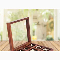 Tic Tac Toe Board Game Wooden