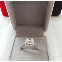 925 Silver Adjustable Engagement Ring for Women - Non-Fading and Brand New