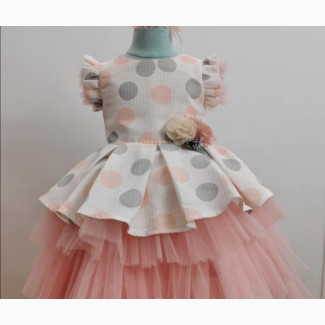 Turkey Pocal Dot Layers Dress for Girls