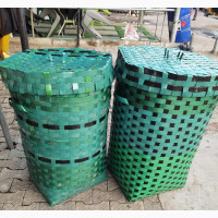 Green Woven Basket for Storage - Brand New