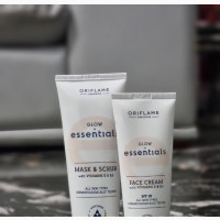 Oriflame Glo Essential (Mask Scrub + Face Cream)