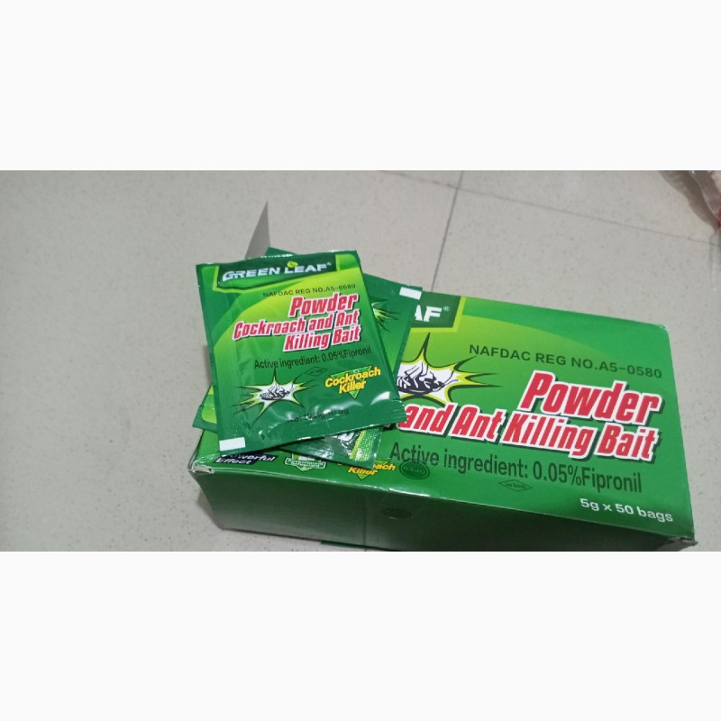 Фото 1/1. Original Nafdac Approved Greenleaf Cockroach Powder - 50 Pcs