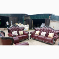 Executive Italian Royal Leather Sofa Chair