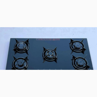 Luxell Black Glass 90cm 5 Burner Built-In Gas Cooker/Hob