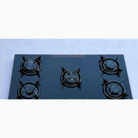 Luxell Black Glass 90cm 5 Burner Built-In Gas Cooker/Hob