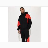 Opposite Forces Oversized Hoodie and Jogger (Black and Re)