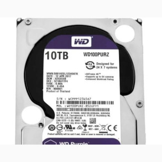Western Digital Purple Surveillance Hard Drive -10tb