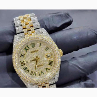 Iced Rolex Wristwatch for Men