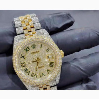 Iced Rolex Wristwatch for Men
