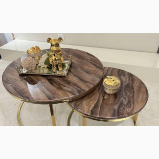 Brown Marble Center Tables