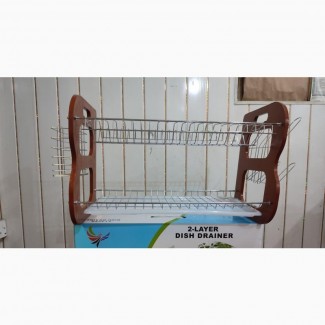 Wooden Dish Rack Two Step 22plates