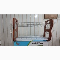 Wooden Dish Rack Two Step 22plates