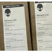 New Laptop Dell Alienware M18X 64GB Intel Core I9 SSD 4T