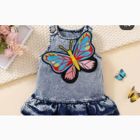 Embroidery Butterfly Jeans