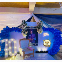 Simple 70th Birthday Decoration by Headway Events