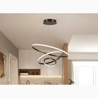 Brand New Laxon Chandeliers - Black Metal, LED Lighting, Color Changing, Portable