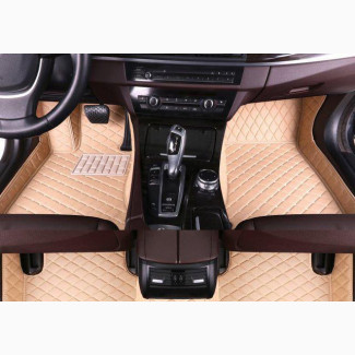 Quality PU Leather Fully Surrounded Customize Floor Mat
