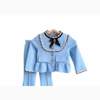 Luxury Blue Queen Two Piece Clothing Set