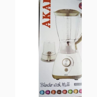 Akai Electric Blender with Mill BD018 - Blenders - Black - Brand New