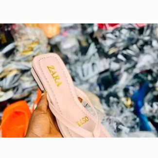 Zara Low Heel Slippers - Brand New