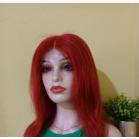 Virgin Straight Hair 14 with 3-Part Closure Wig
