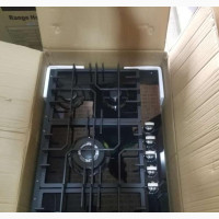 Bosch Inbuilt Gas Cooker 5 Burners - Brand New, Black Color, Glass Material