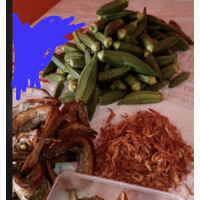 Okro Soup Recipe Combo - Snail, Smoked Fish, Okro, Crayfish - No Preservatives, Alcohol Free - High in Protein, Raw