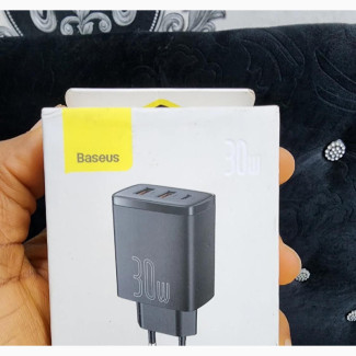 Baseus Compact 3 Ports Fast Charger 30W