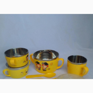 Children#039;s Tableware - Yellow - 10 Pieces