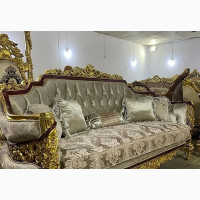 Quality 7 Seaters Living Room Fabric Royal Sofa Chair