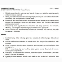 Experienced Data-Entry Clerk Available for Part-Time Work