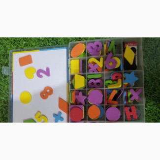 Magnetic Foam Shapes Colours and Symbols Letters Box