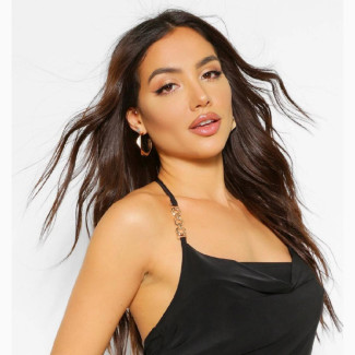 Stylish Halter Neck Crop Top - Adjustable Length