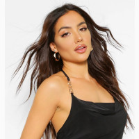 Stylish Halter Neck Crop Top - Adjustable Length