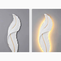 VIP Modern Creative Feather Wall Light