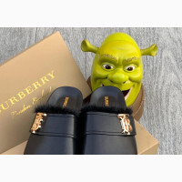 Original Burberry Men Leather Slippers Available