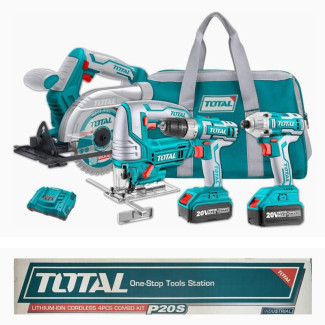 Brand New General Tools Total Li-Ion Cordless 4pcs Combo KIT 20V 4ah