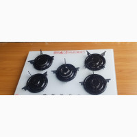 White Glass 75cm Built-In 5 Burner Gas Cooker - Brand New