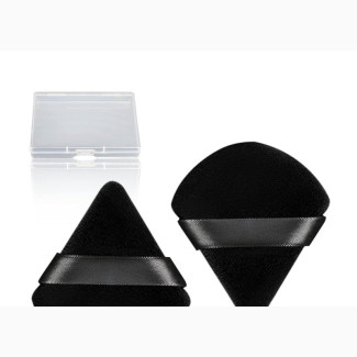Triangle Powder Puff Black