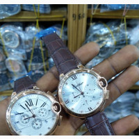 Chronograph Leather Watch