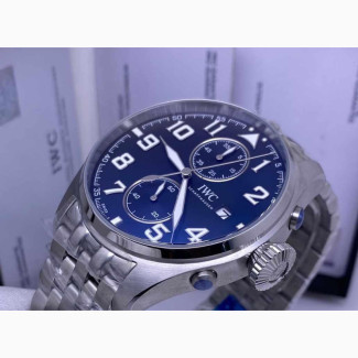 IWC Chronograph Silver Chain Watch